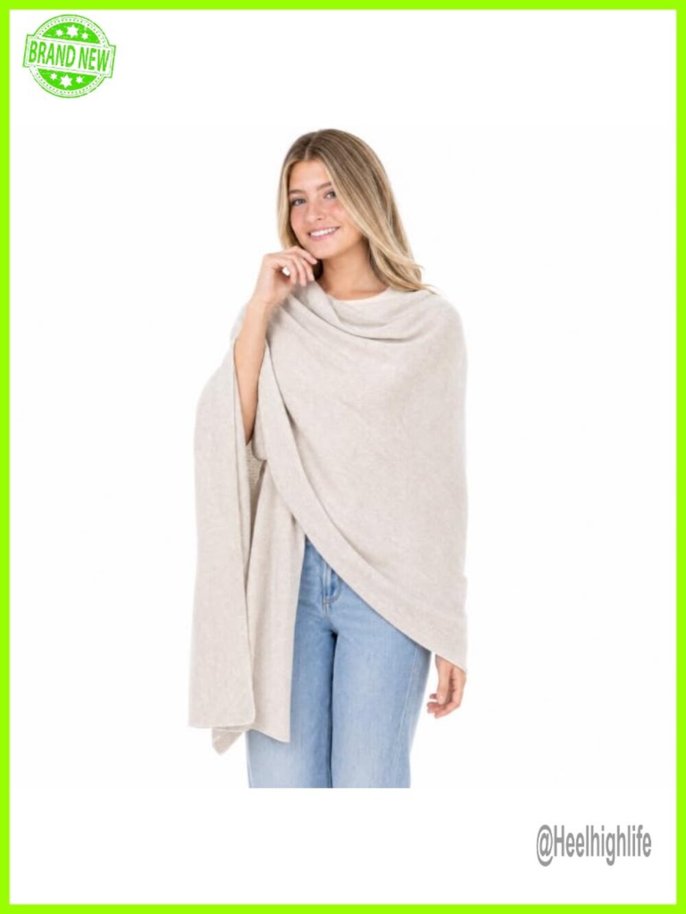 Cashmere Wool Blend Wrap Women Pashmina Shawl Scarf Travel 78"x27"